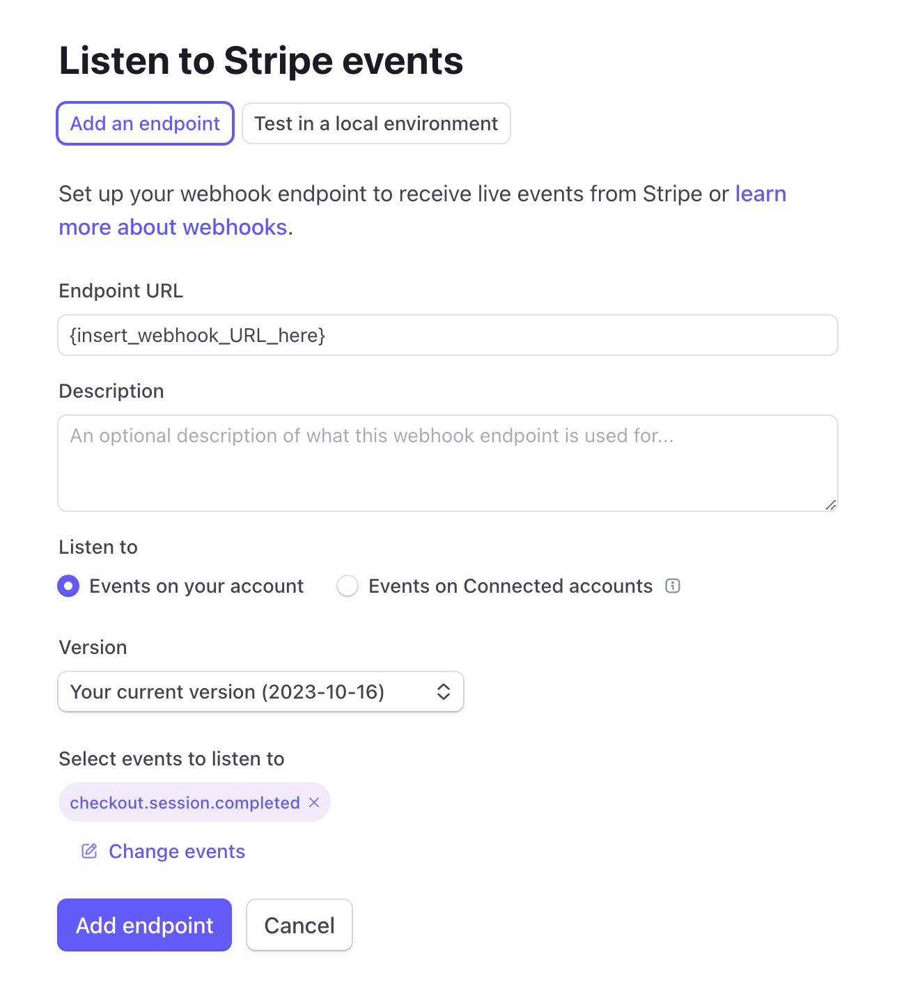 Stripe Events