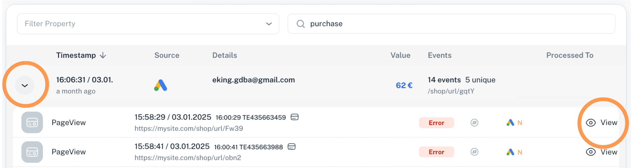 Find error