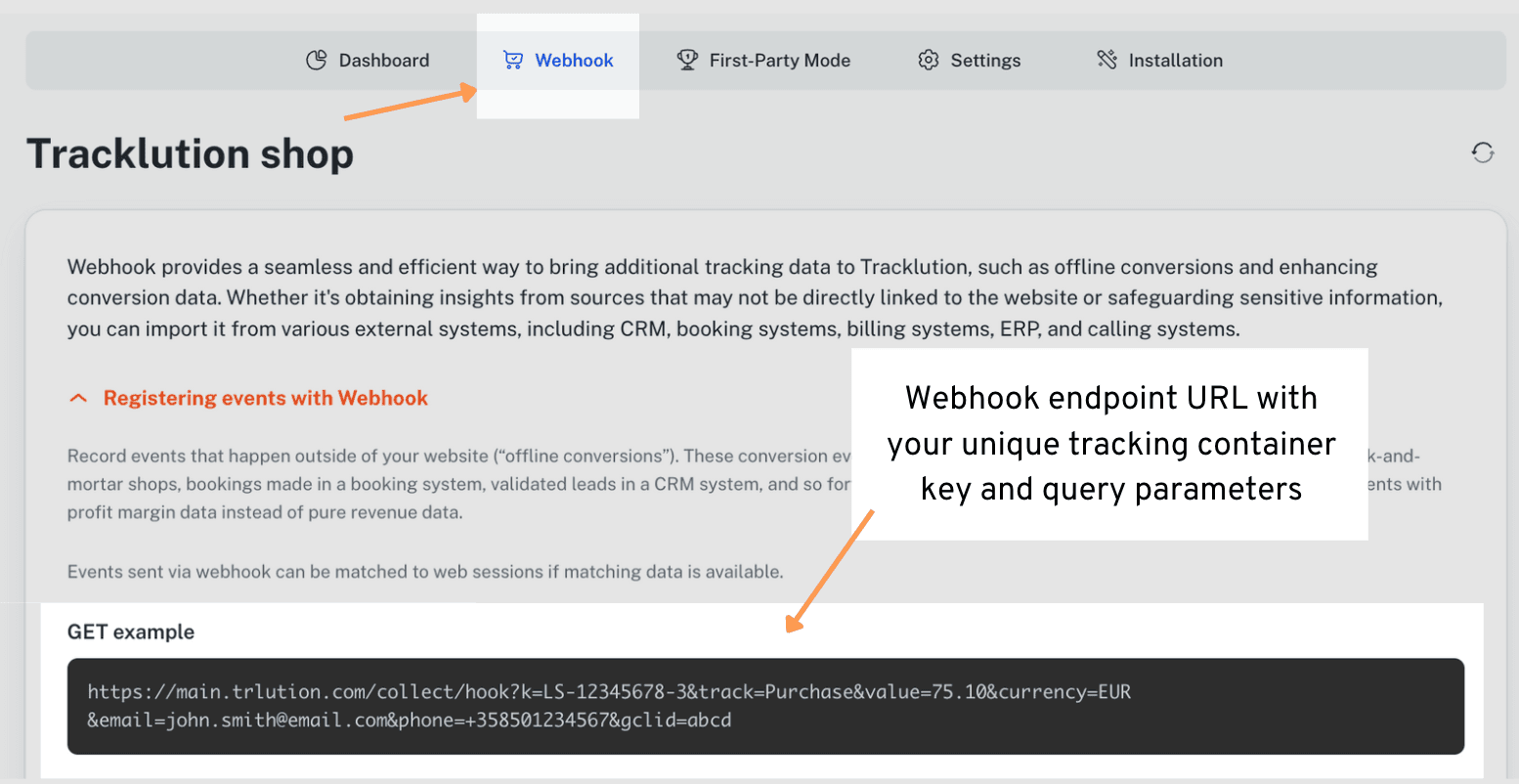 Webhook Key